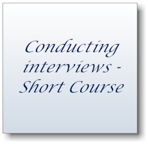 Conducting interviews - Short Course